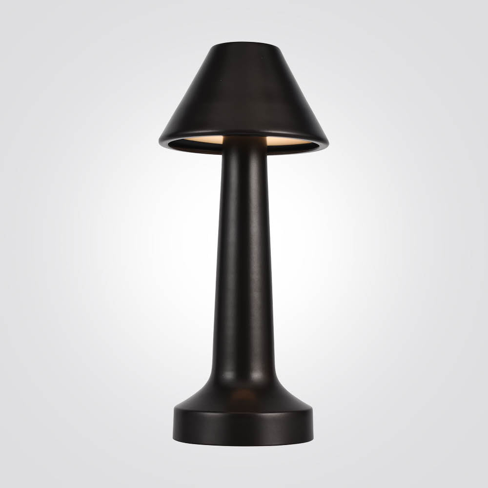 מנורת שולחן בר נטענת בילה שחור| נחושת| רוז גולד