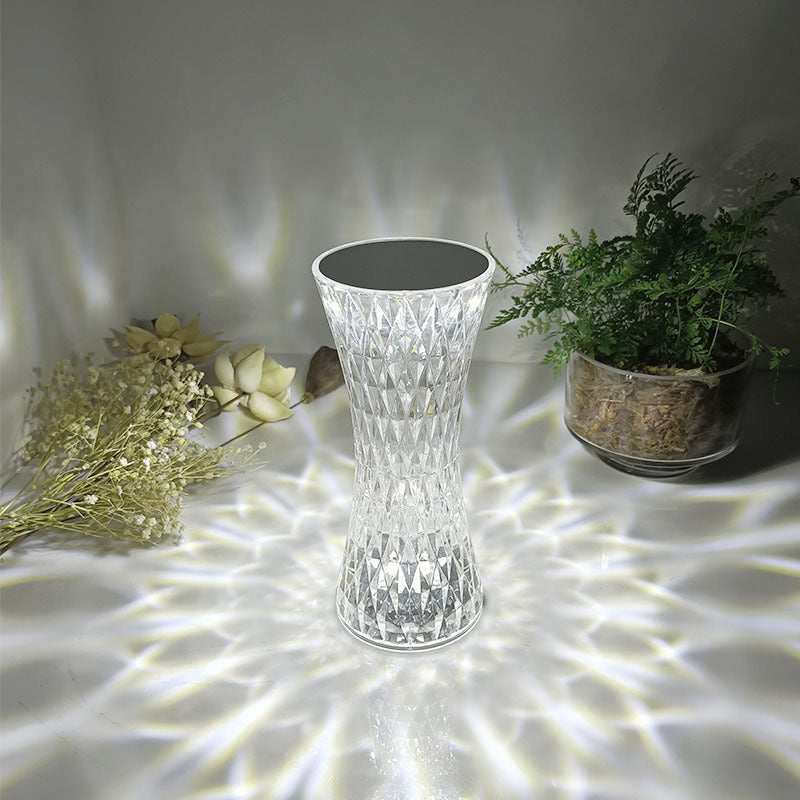 מנורת שולחן בר נטענת עמורי קריסטל