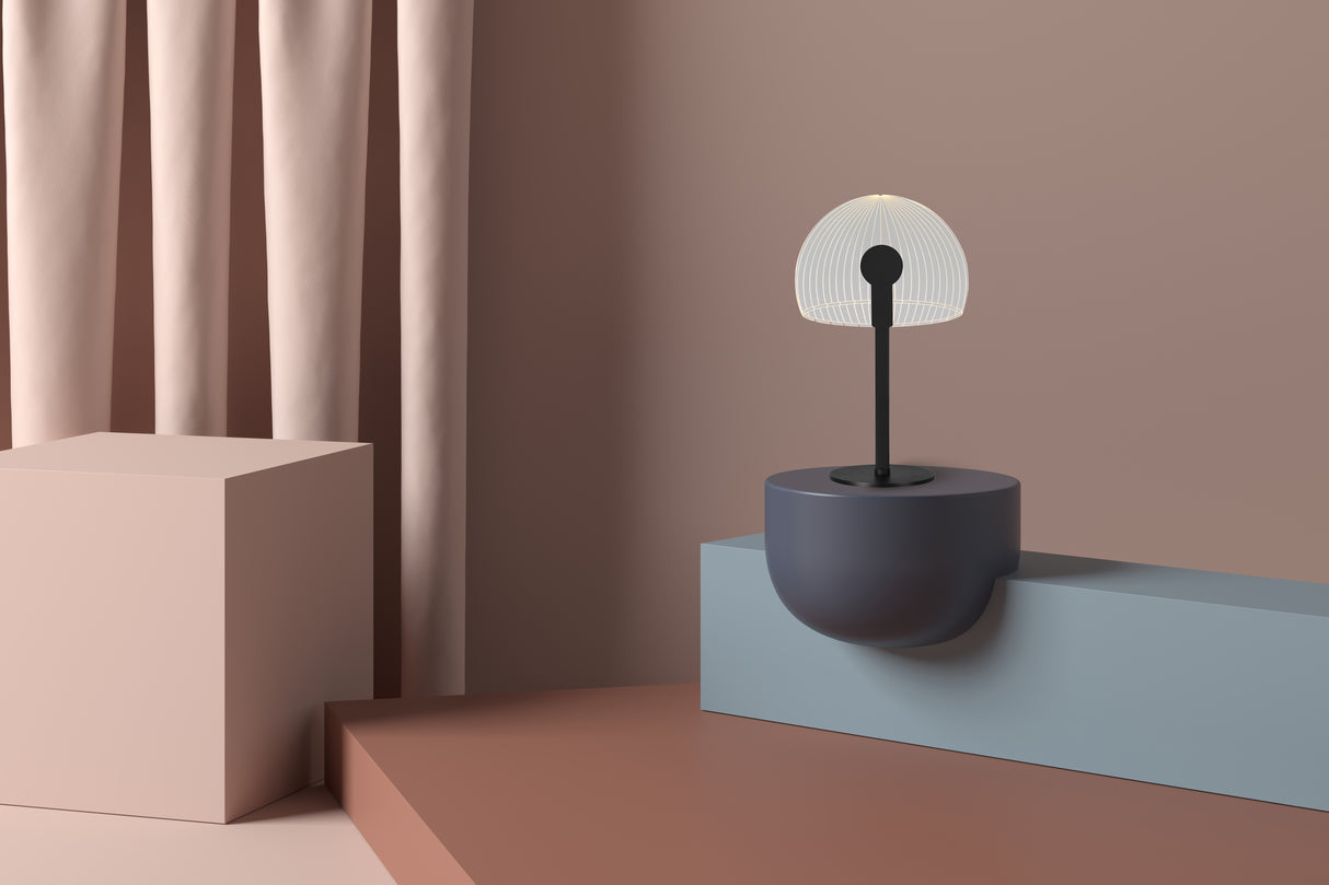 |מנורת שולחן יואל שחור דגם A