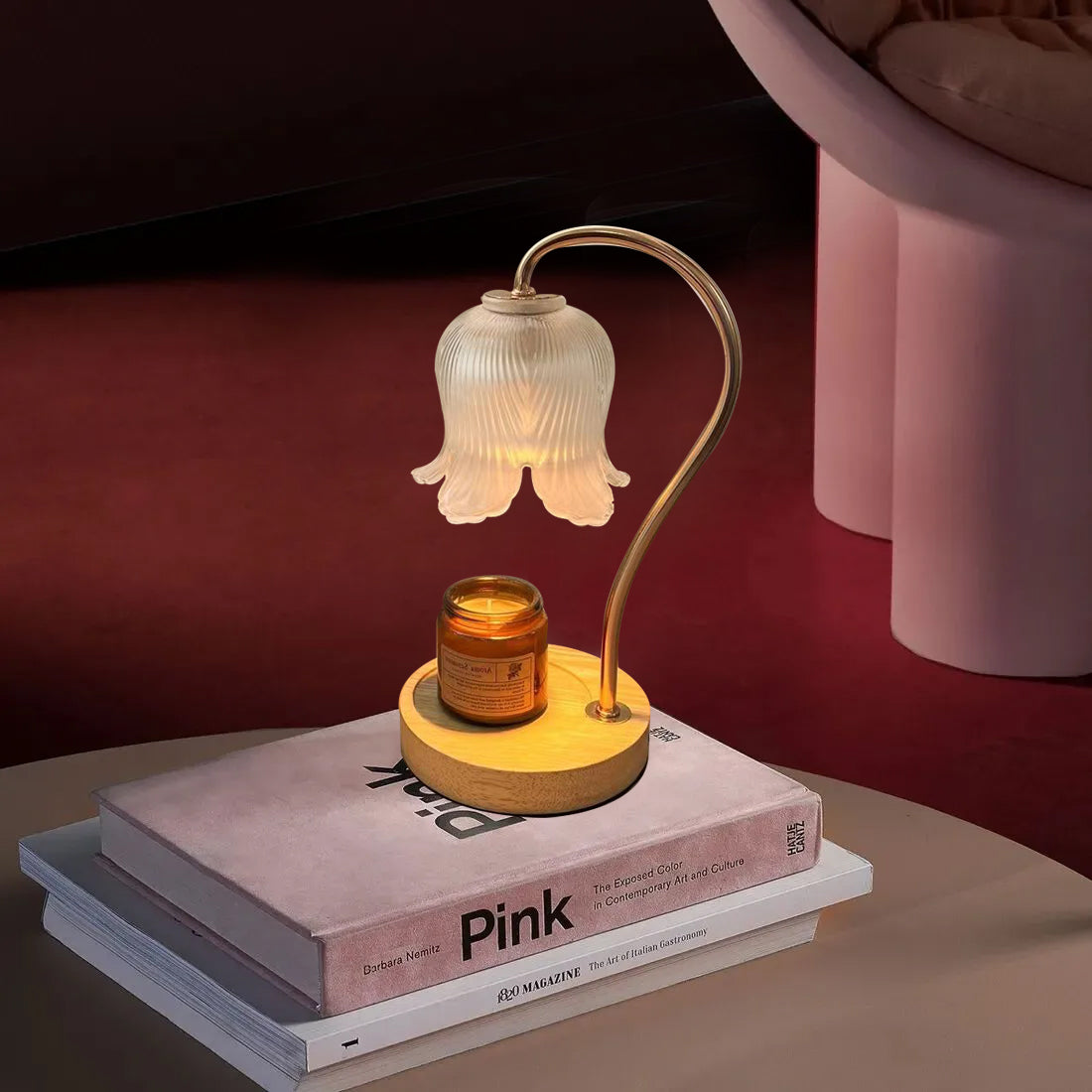 מנורת שולחן תמי חימום נרות ריחניים ללא להבה דגם| C