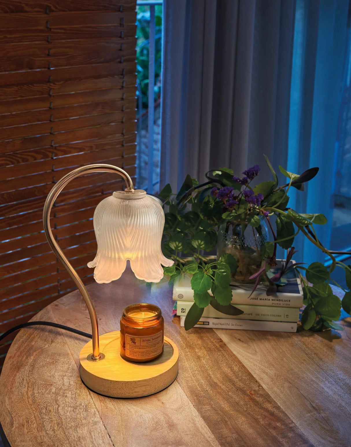 מנורת שולחן תמי חימום נרות ריחניים ללא להבה דגם| C