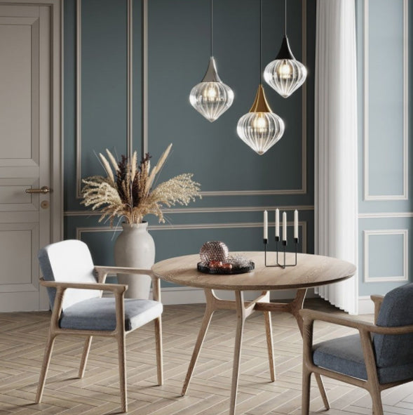 מנורת תלייה סאני שחור| פליז