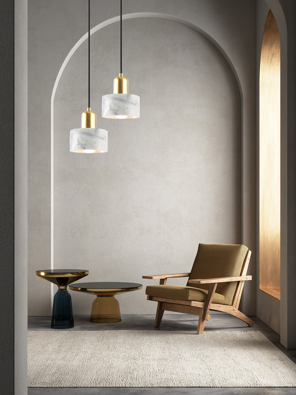 מנורת תלייה אוסטין שיש | דגם C