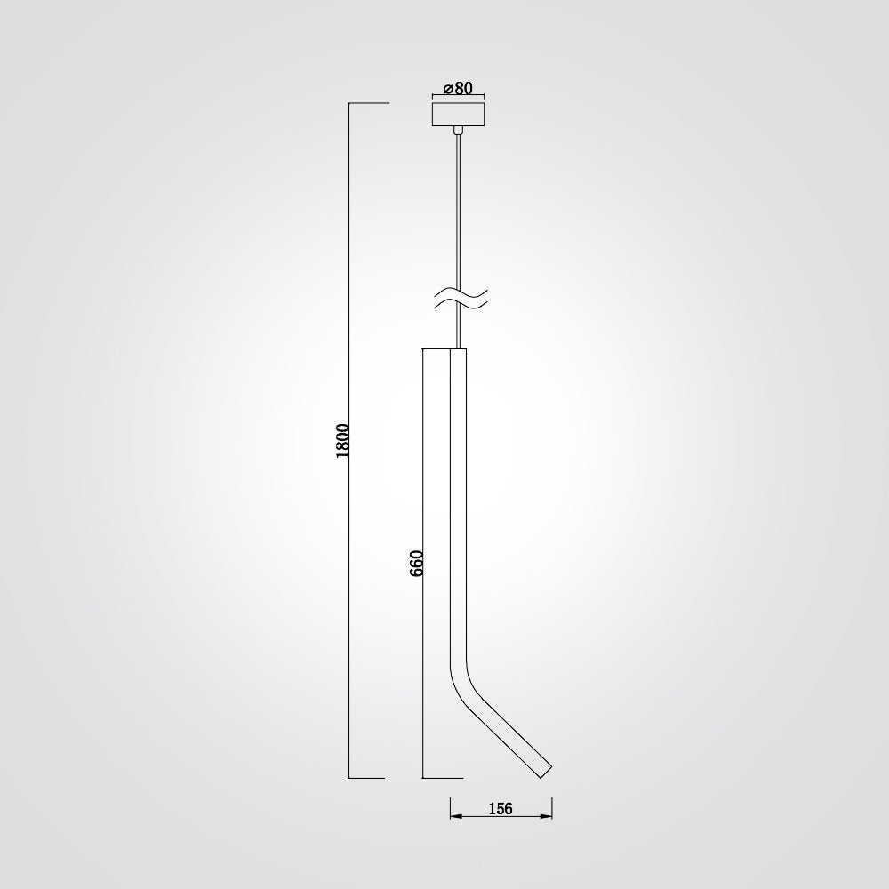 מנורת תלייה רומניה לד בודד