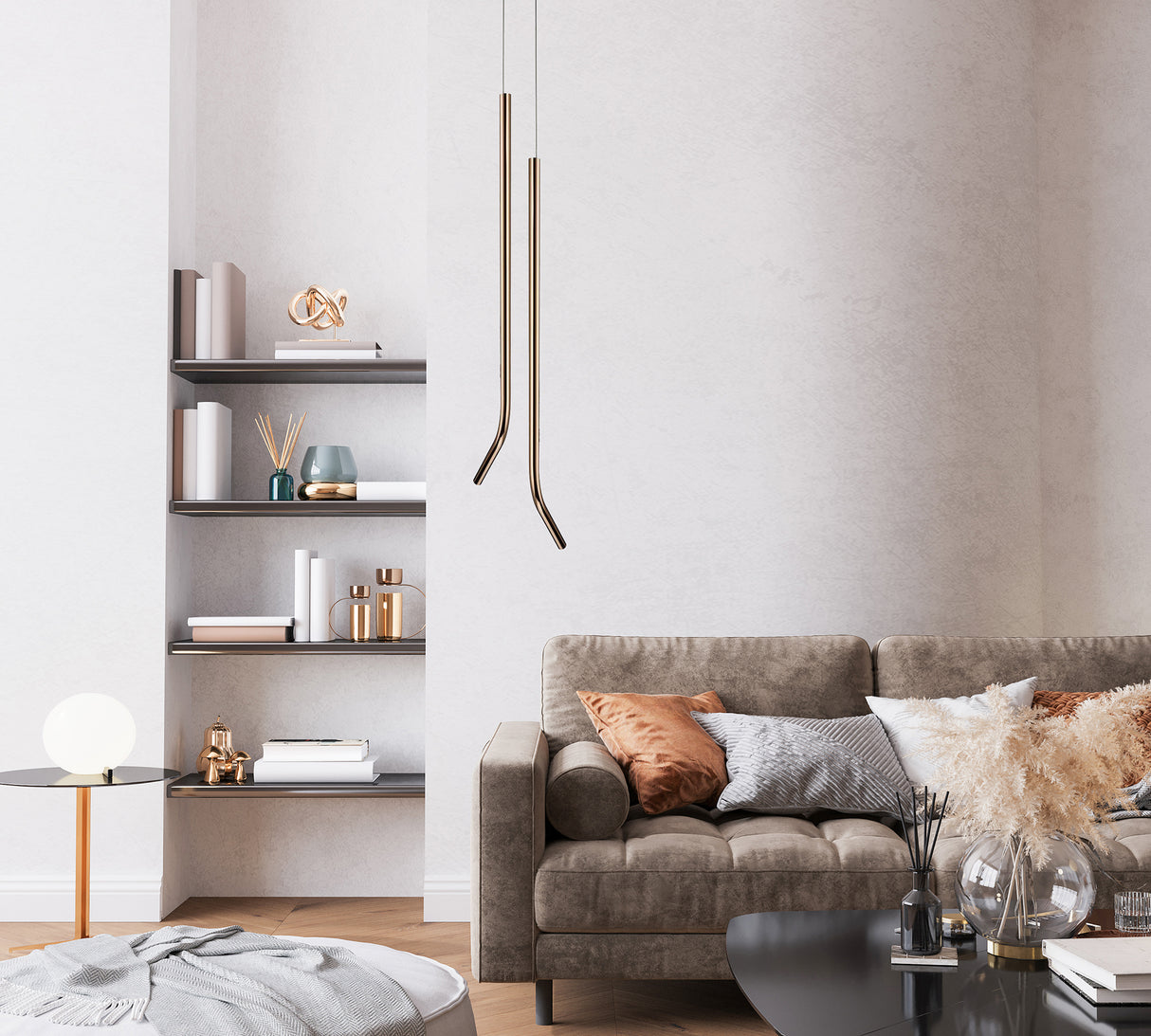 מנורת תלייה רומניה לד בודד