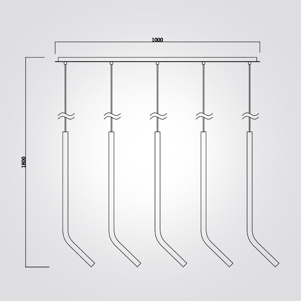 מנורת תלייה רומניה לד חמישייה