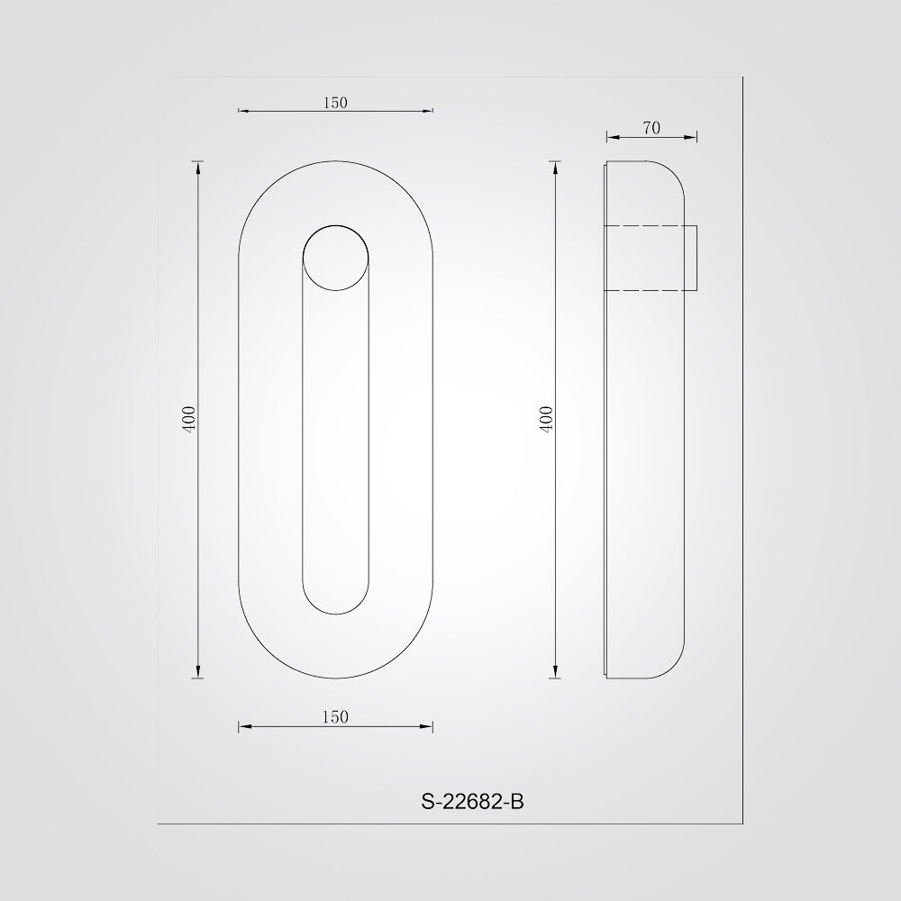 מנורת קיר אפסילון – דגם B | שיש ספרדי 15W | 3000K