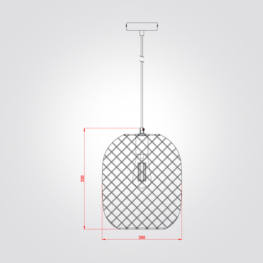 מנורת תלייה דקלה ראטן דגם| A