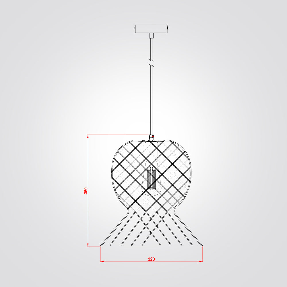 מנורת תלייה פאלג ראטן דגם| A