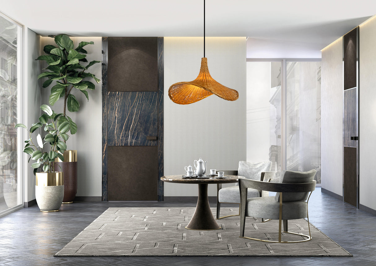 מנורת תלייה טוויסט ראטן דגם| B