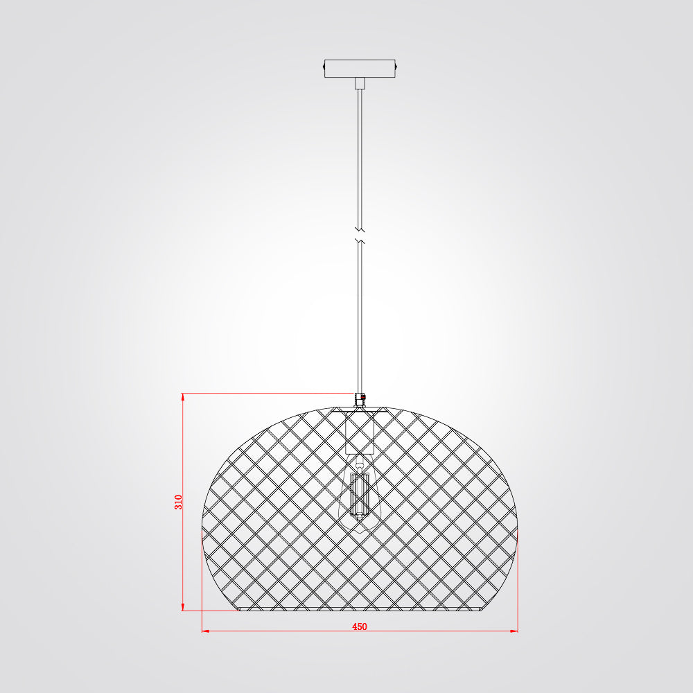 מנורת תלייה טוויסט ראטן דגם| C