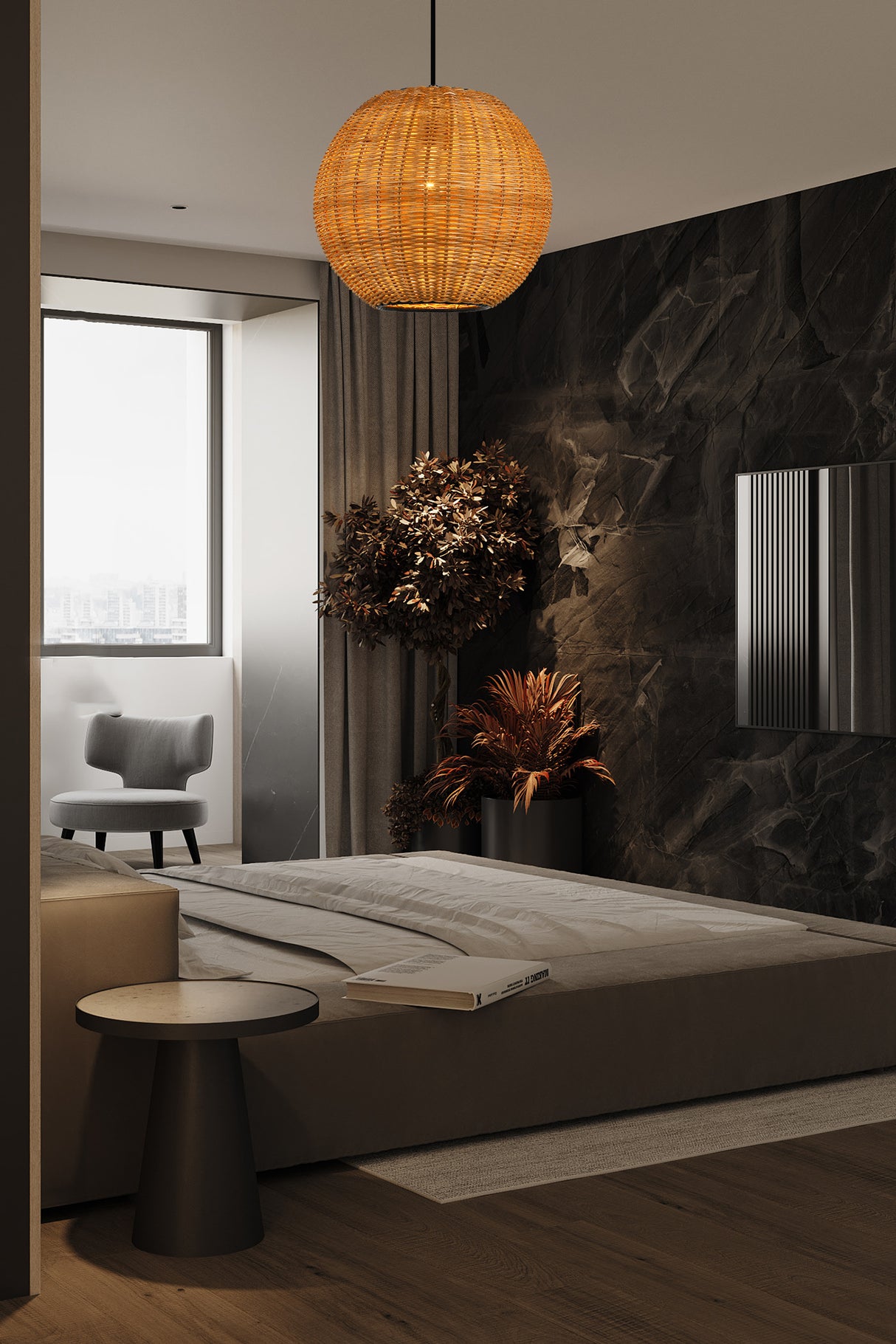 מנורת תלייה לונדון ראטן דגם| A