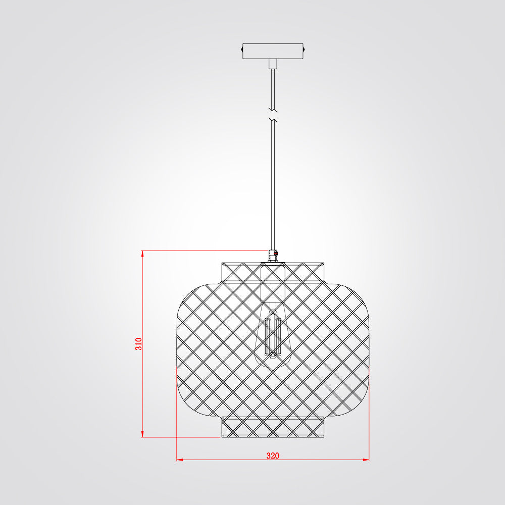 מנורת תלייה לונדון ראטן דגם| B