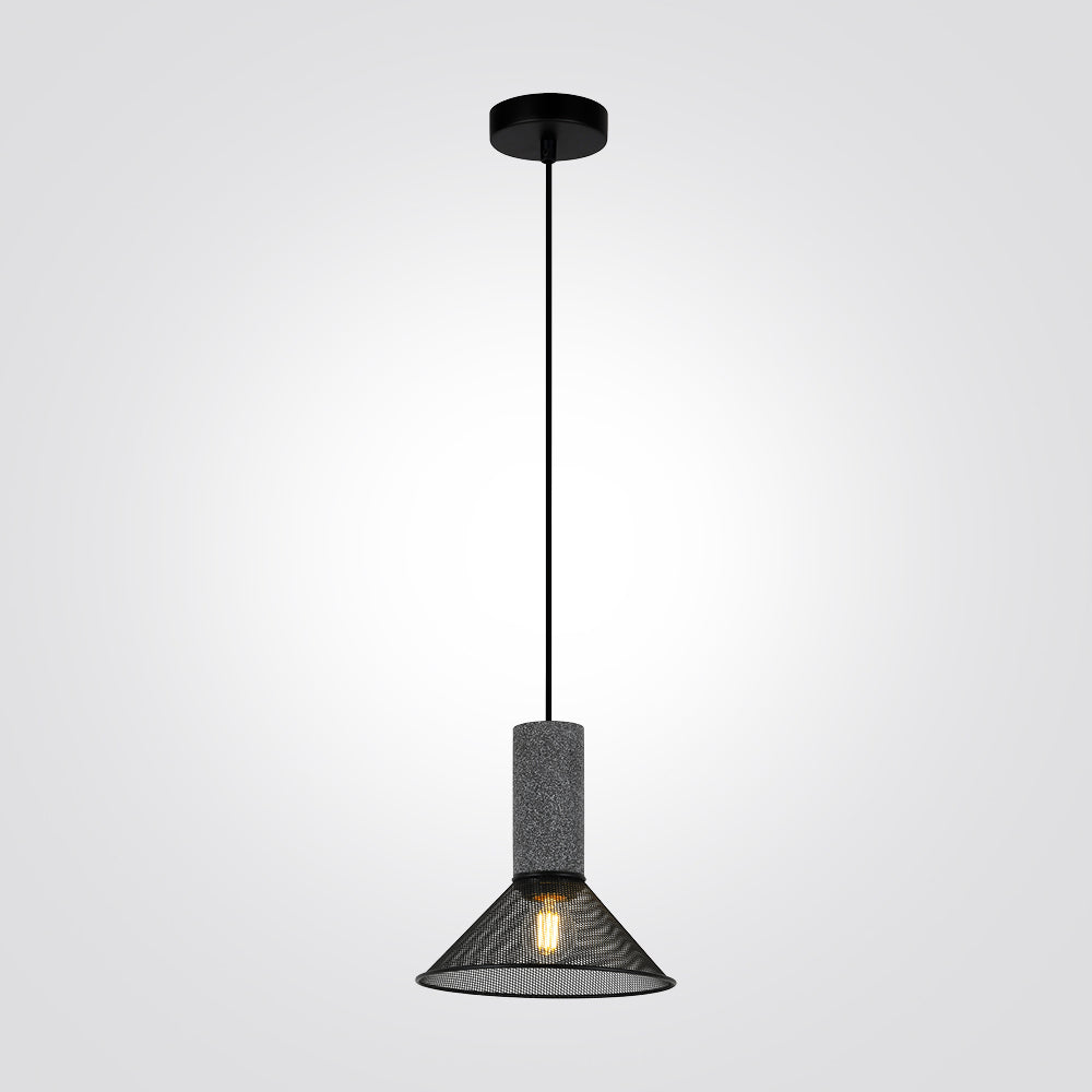 מנורת תלייה מתכת רשת ספירה דגם|B