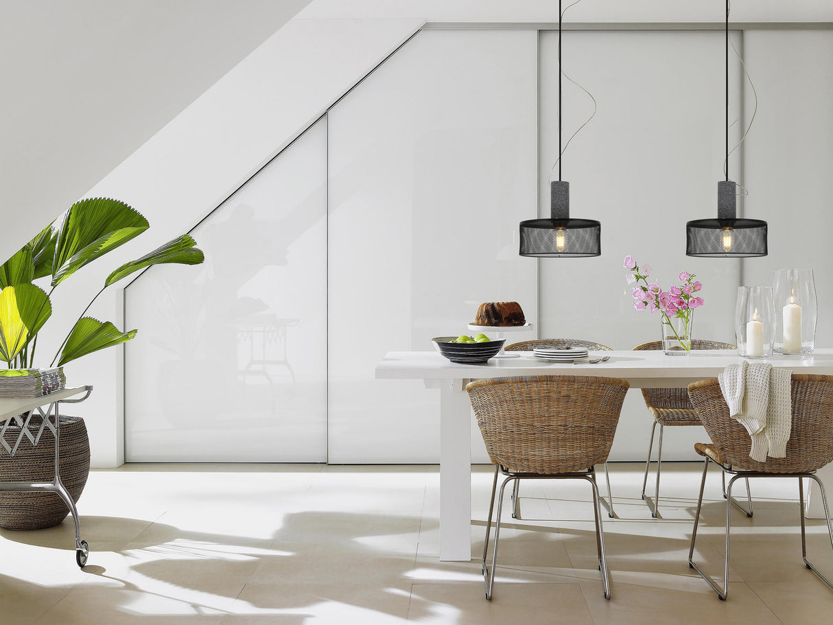 מנורת תלייה מתכת רשת ספירה דגם| C