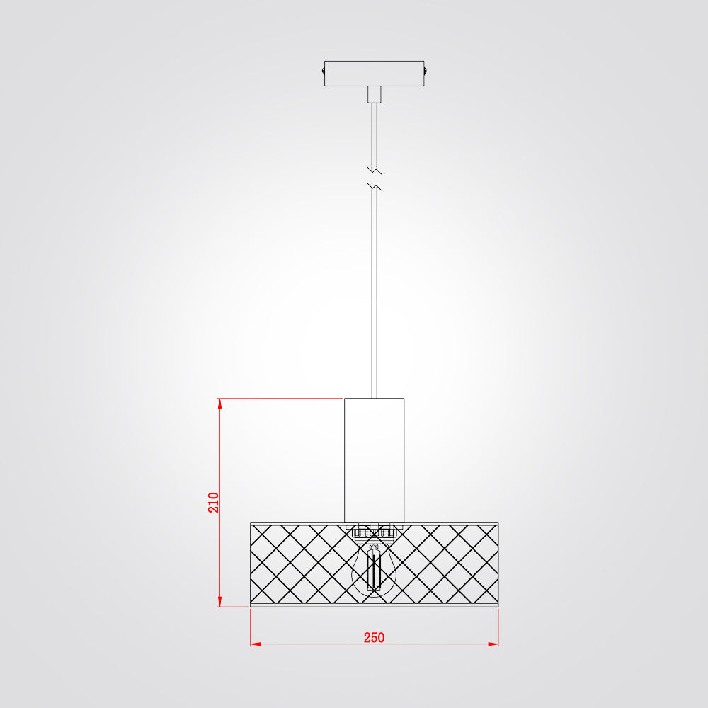 מנורת תלייה מתכת רשת ספירה דגם| C