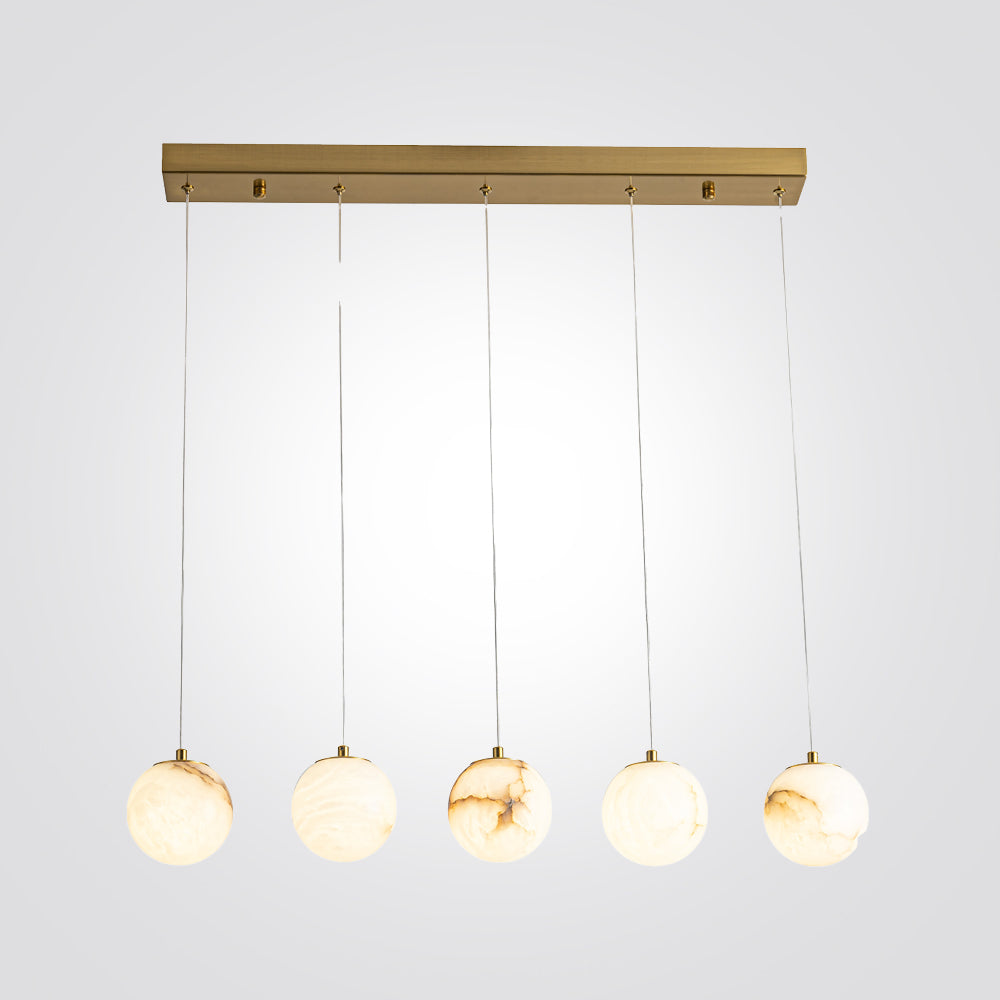 מנורת תלייה טסלה שיש ספרדי אמיתי חמישייה