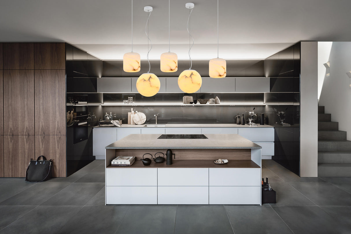 מנורת תלייה טסלה שיש ספרדי אמיתי בודד דגם| B