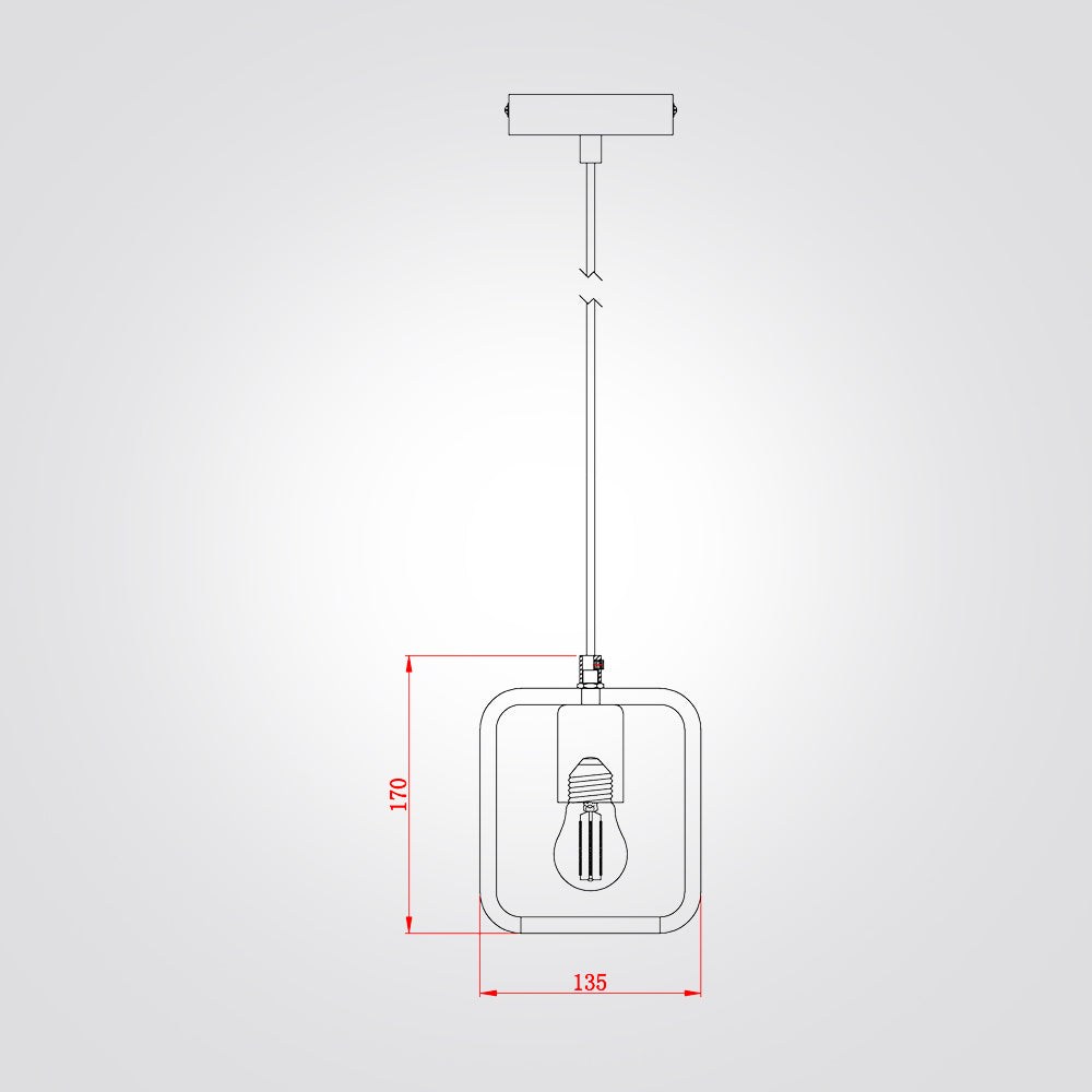 מנורת תלייה טסלה שיש ספרדי אמיתי בודד דגם| B