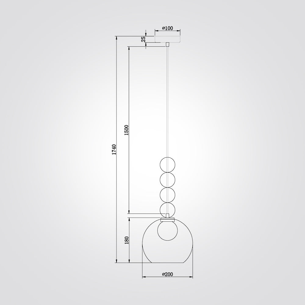 מנורת תלייה חדוות דגם| B
