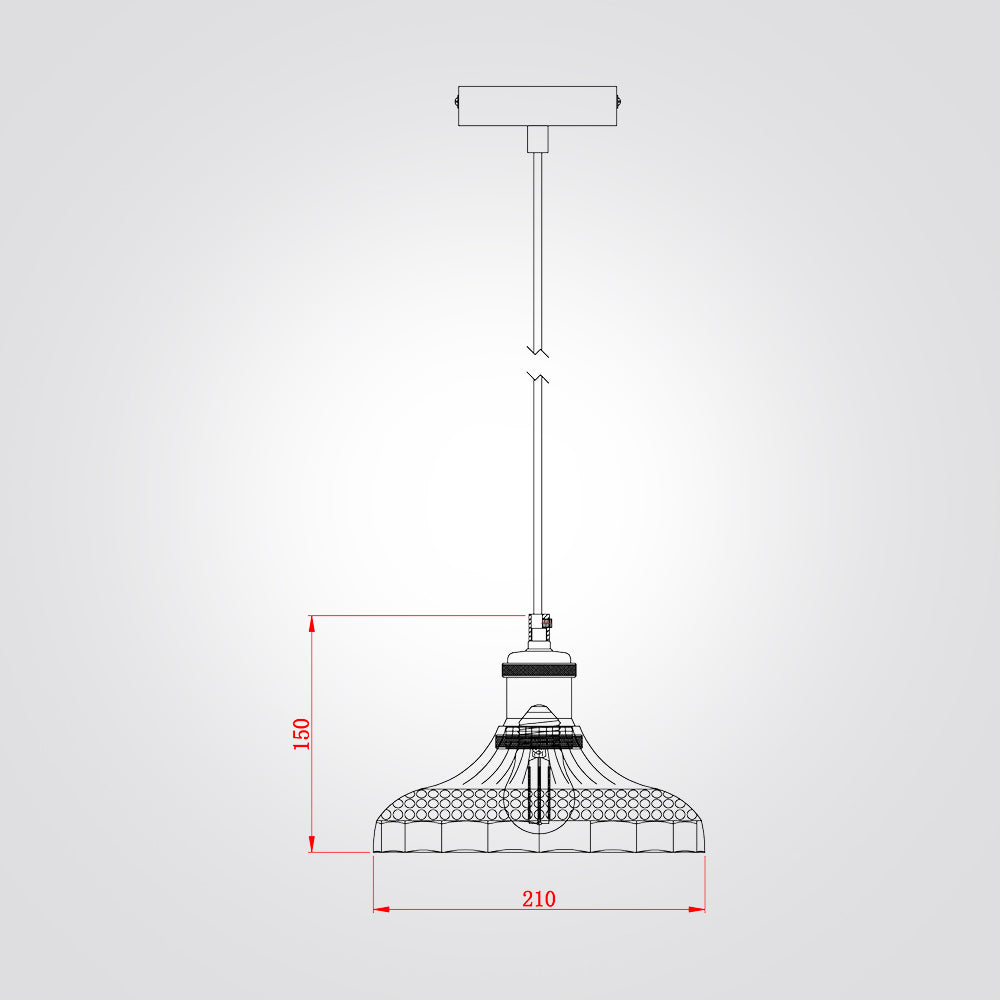 מנורת תלייה ברוש דגם| B