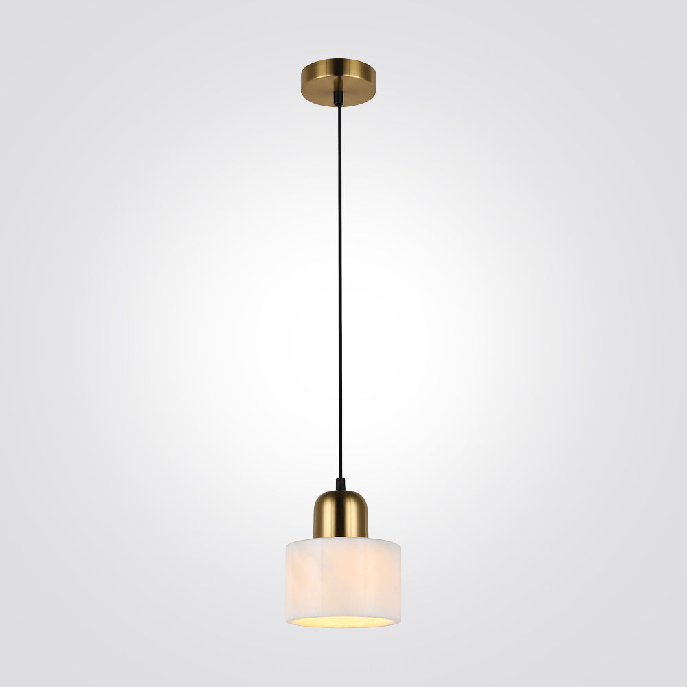 מנורת תלייה בטון גוני שחור| לבן