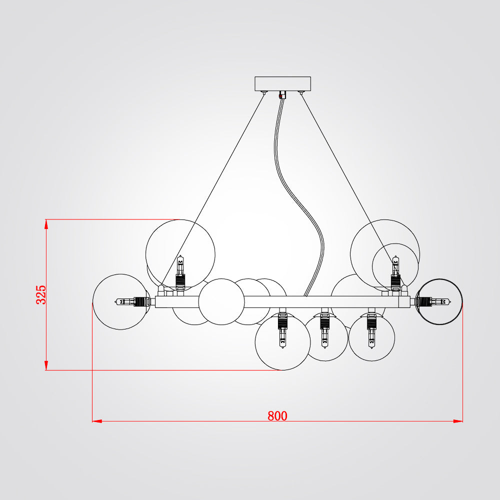 מנורת תלייה גפן זהב