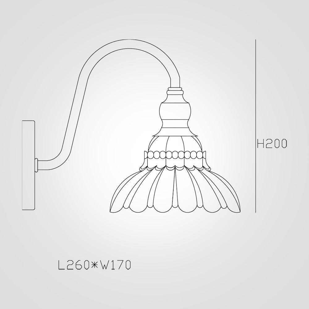 מנורת קיר טל פליז בודד
