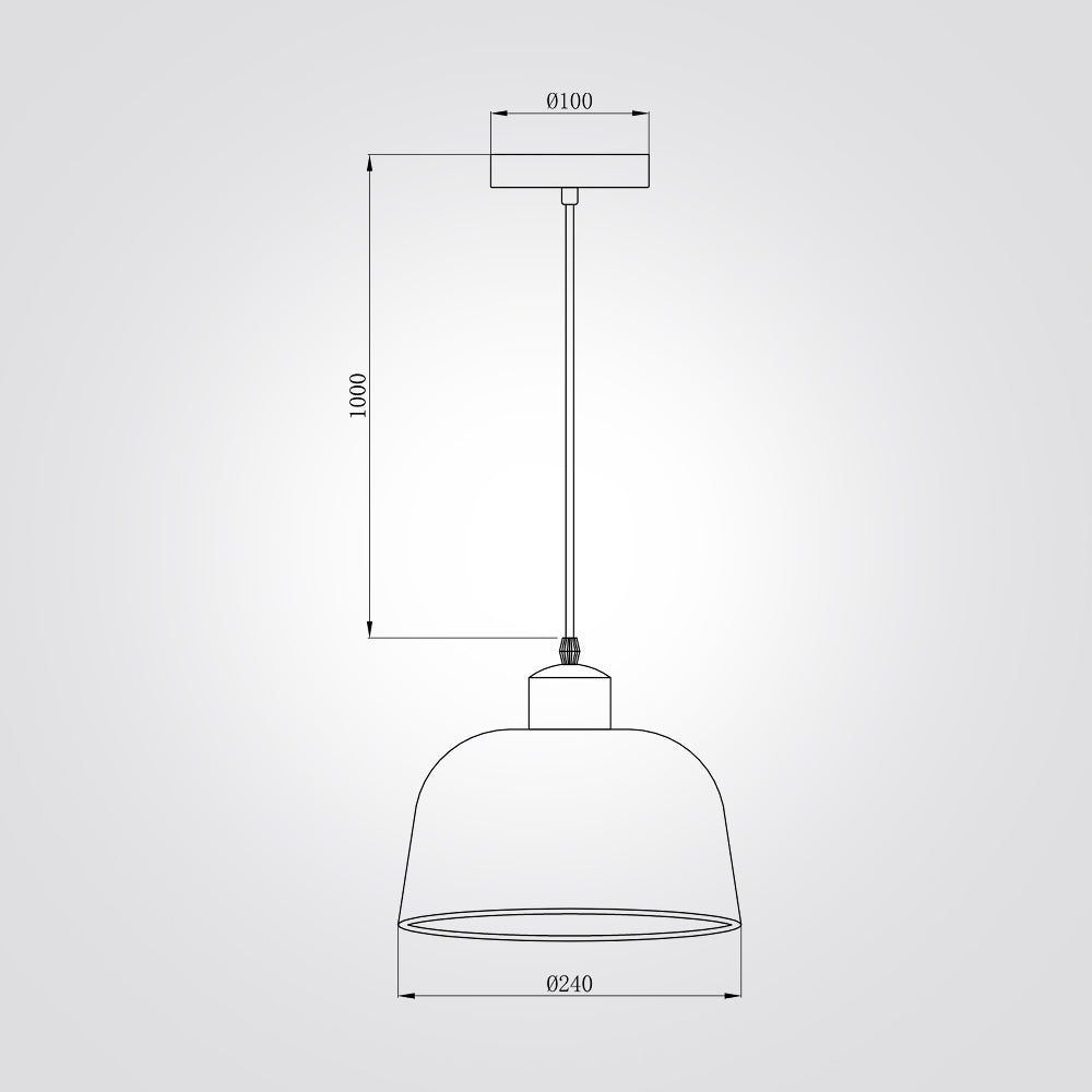 מנורת תלייה טובי| מעושן| אמבר| לבן