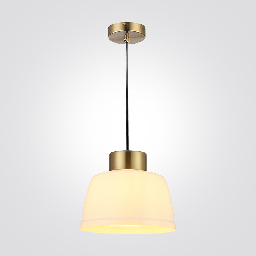 מנורת תלייה טובי| מעושן| אמבר| לבן