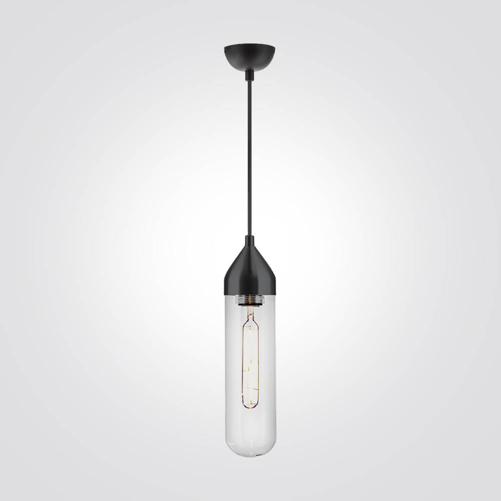 מנורת תלייה סקוט שחור| פליז| כרום