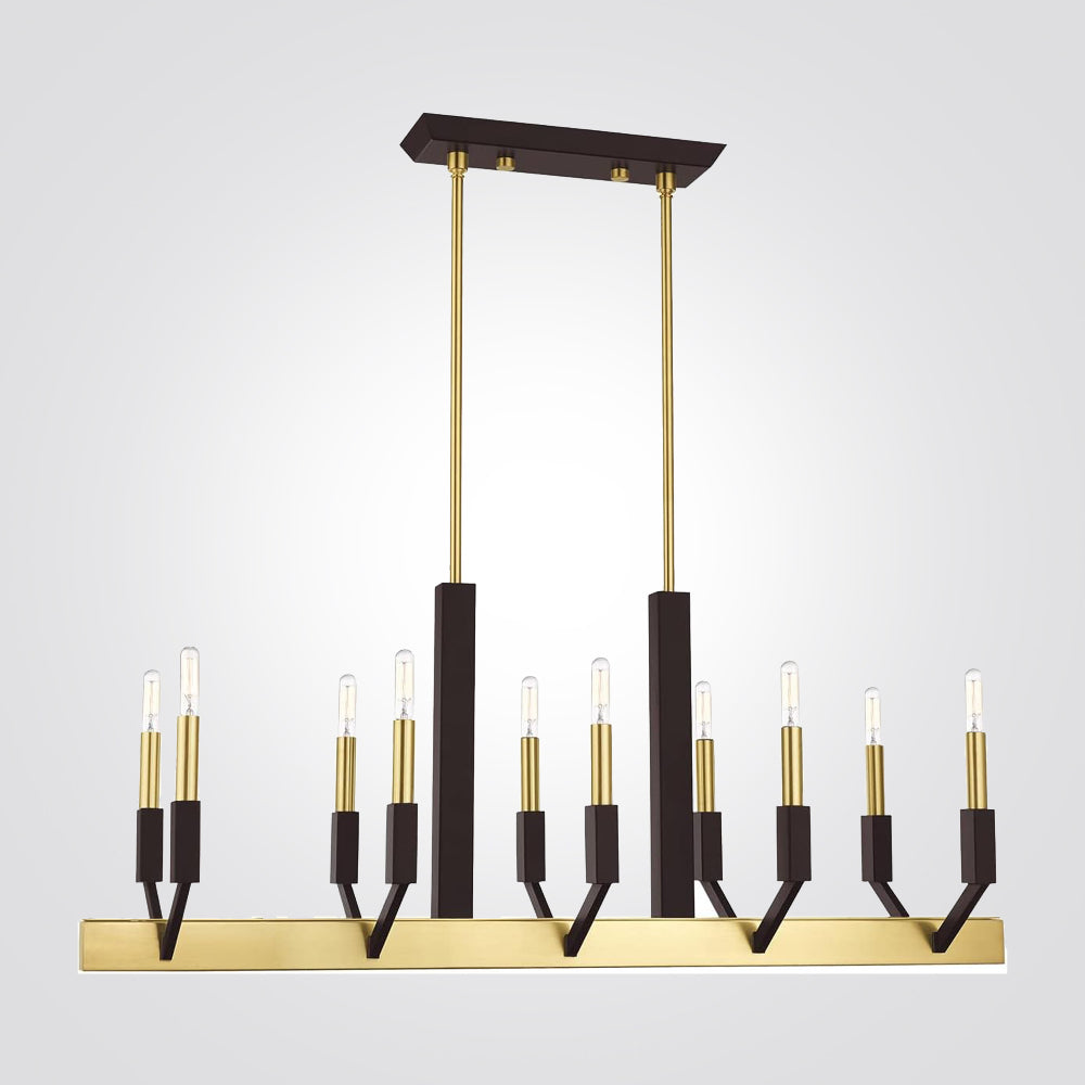 מנורת תלייה אודי עשירייה| שחור + נחושת