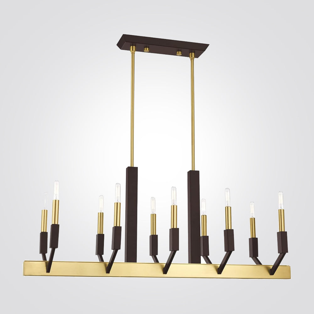 מנורת תלייה אודי עשירייה| שחור + נחושת