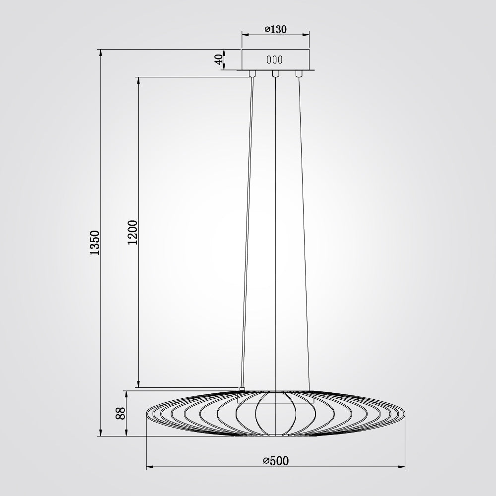 מנורת תלייה מרינה לד דגם| A