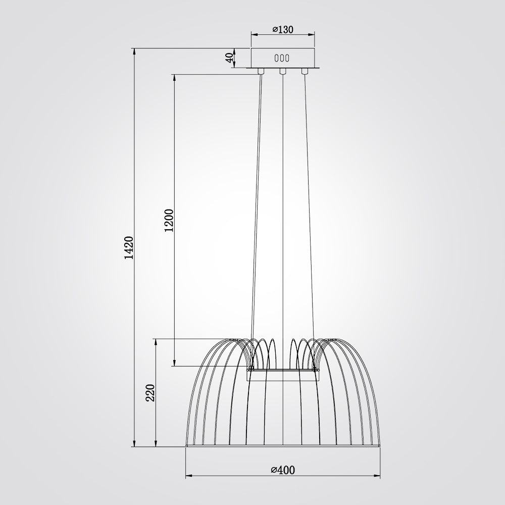 מנורת תלייה מרינה E27 דגם| C