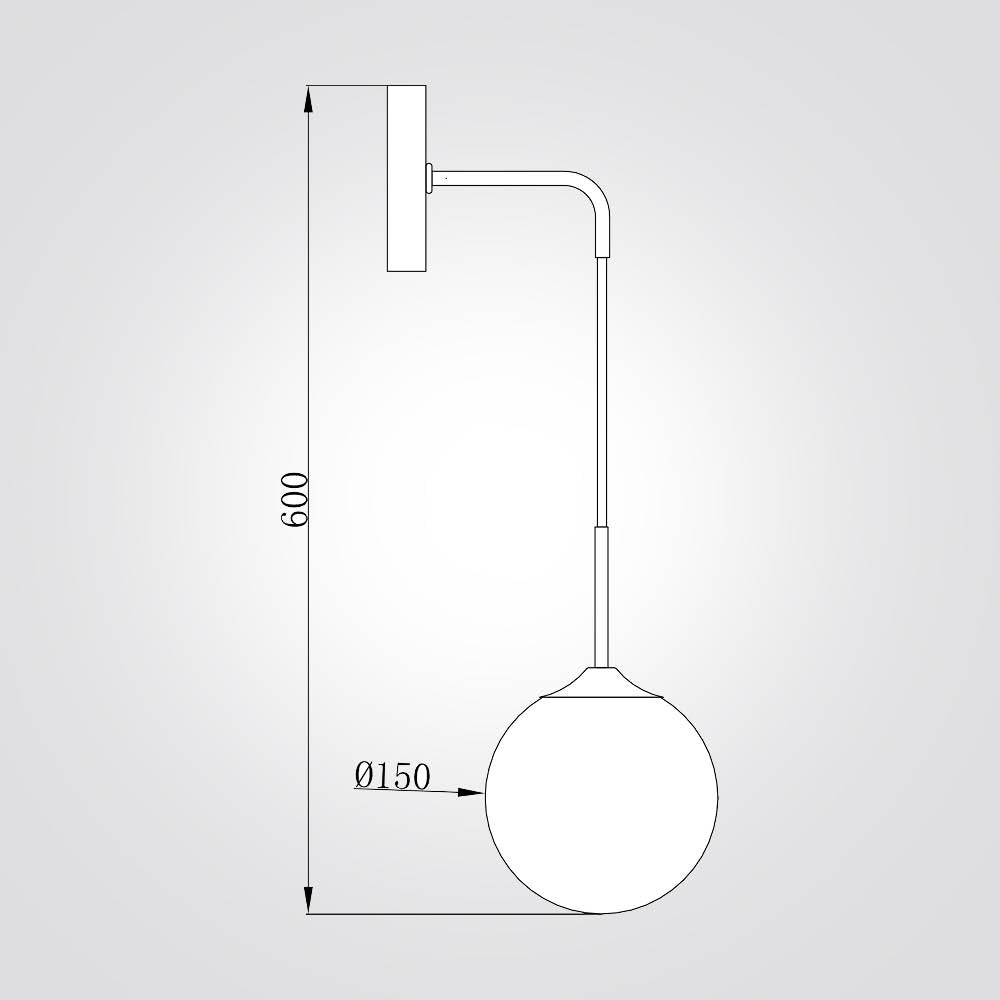 מנורת קיר אנדריק זהב