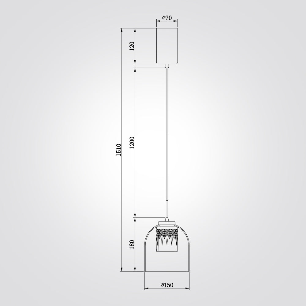 מנורת תלייה ללין לד דגם| C