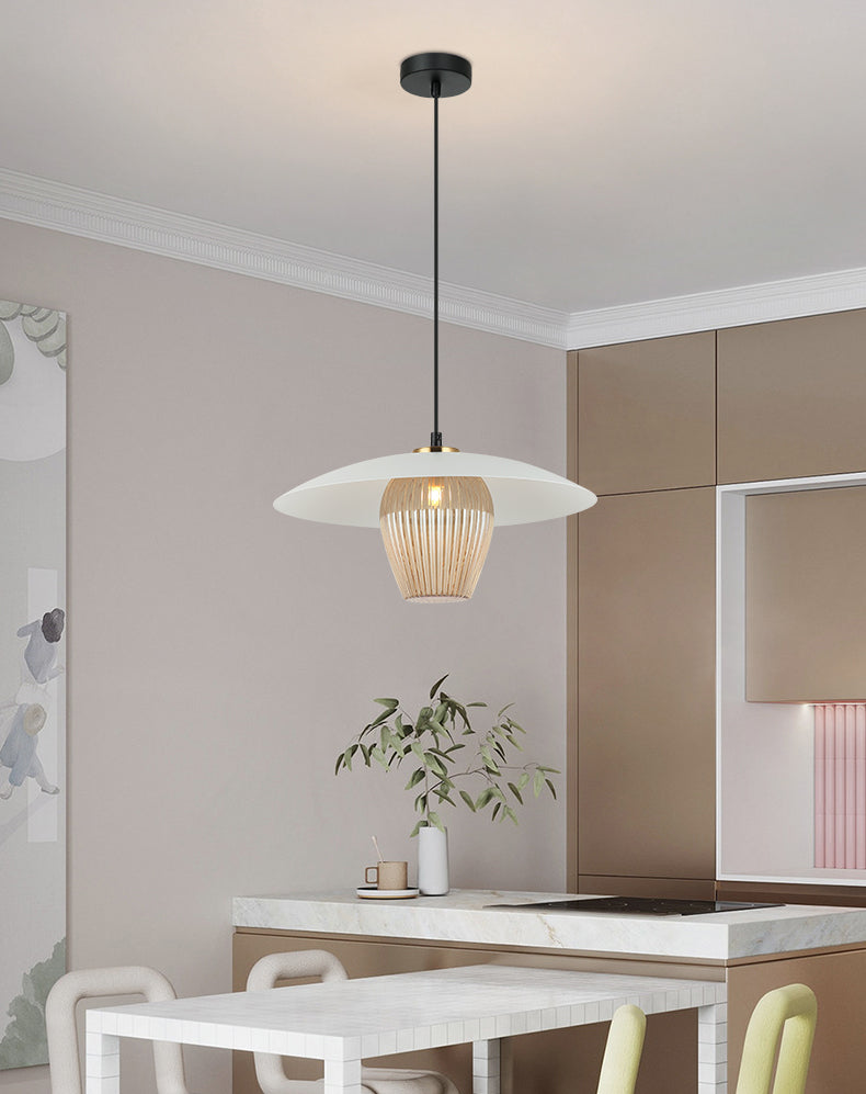 מנורת תלייה שאניל דגם אמבר| לבן