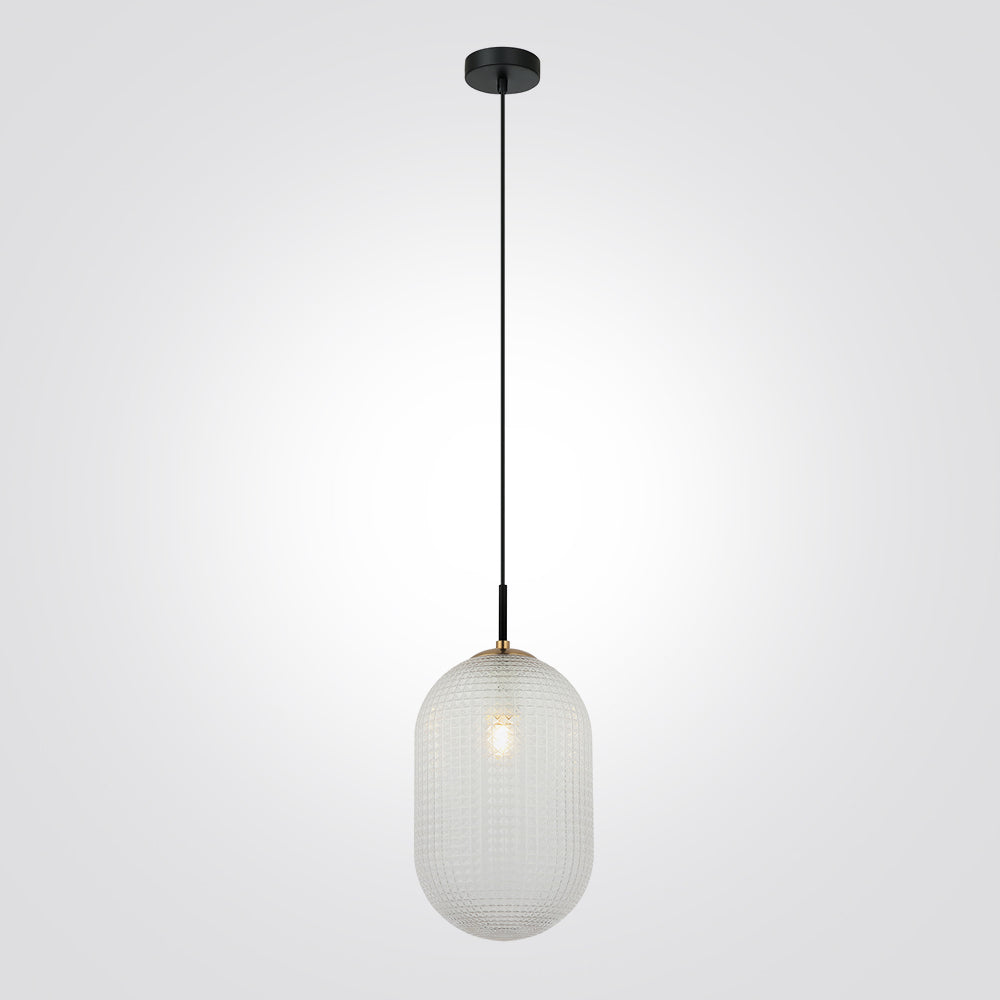 מנורת תלייה גאדור דגם אמבר| לבן| שקוף