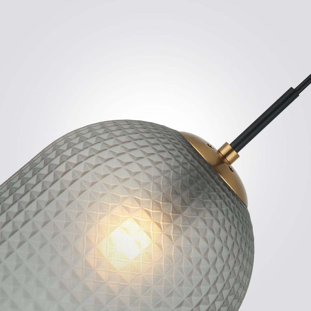 מנורת תלייה גאדור דגם אמבר| לבן| שקוף