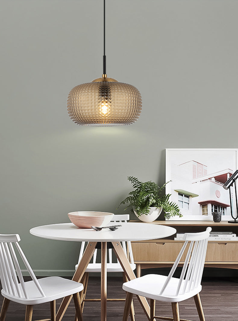 מנורת תלייה אנגל דגם אמבר| לבן| שקוף