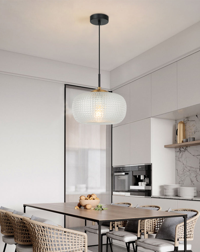 מנורת תלייה אנגל דגם אמבר| לבן| שקוף