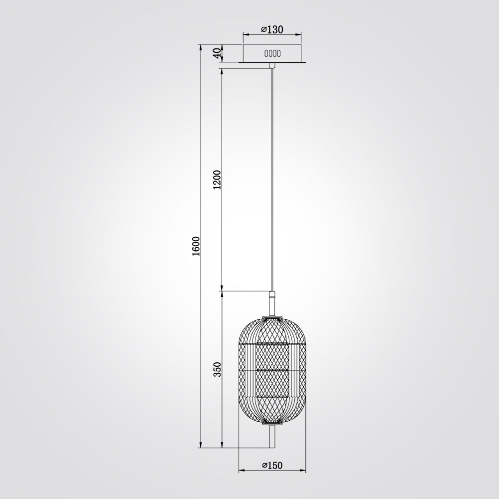 מנורת תלייה גריס לד דגם| B
