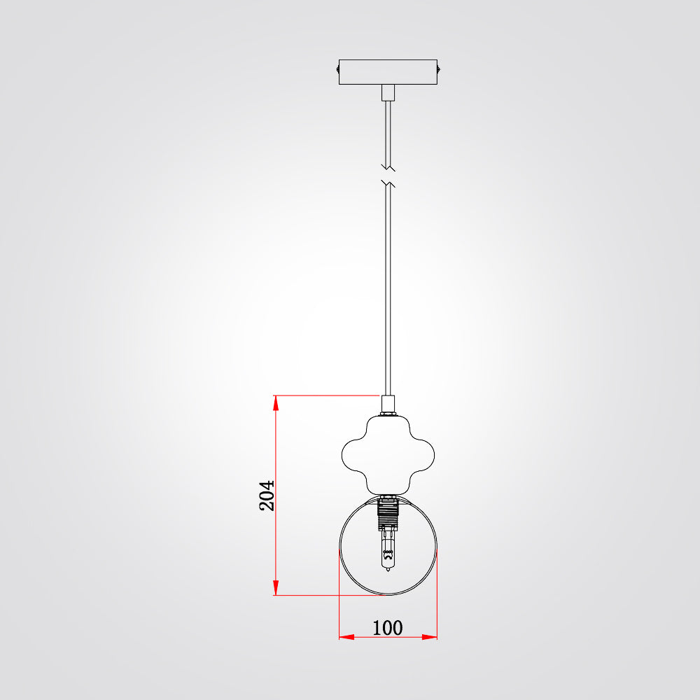 מנורת תליה קרמיקה איזבל דגם| 1B
