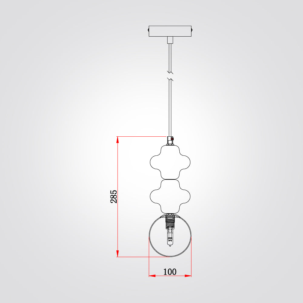 מנורת תליה קרמיקה איזבל