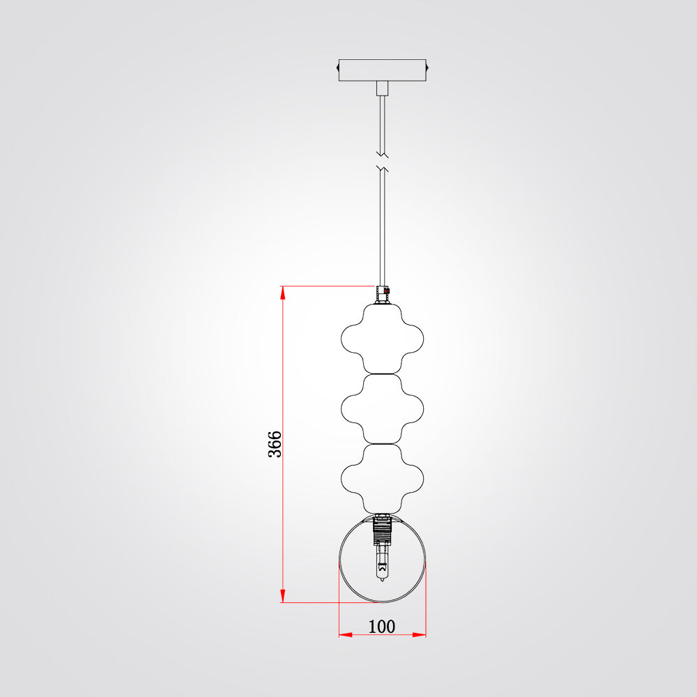 מנורת תליה קרמיקה איזבל
