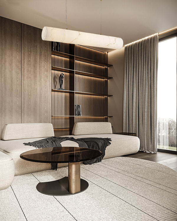 מנורת תלייה אוקלנד אלבסטר דגם| A