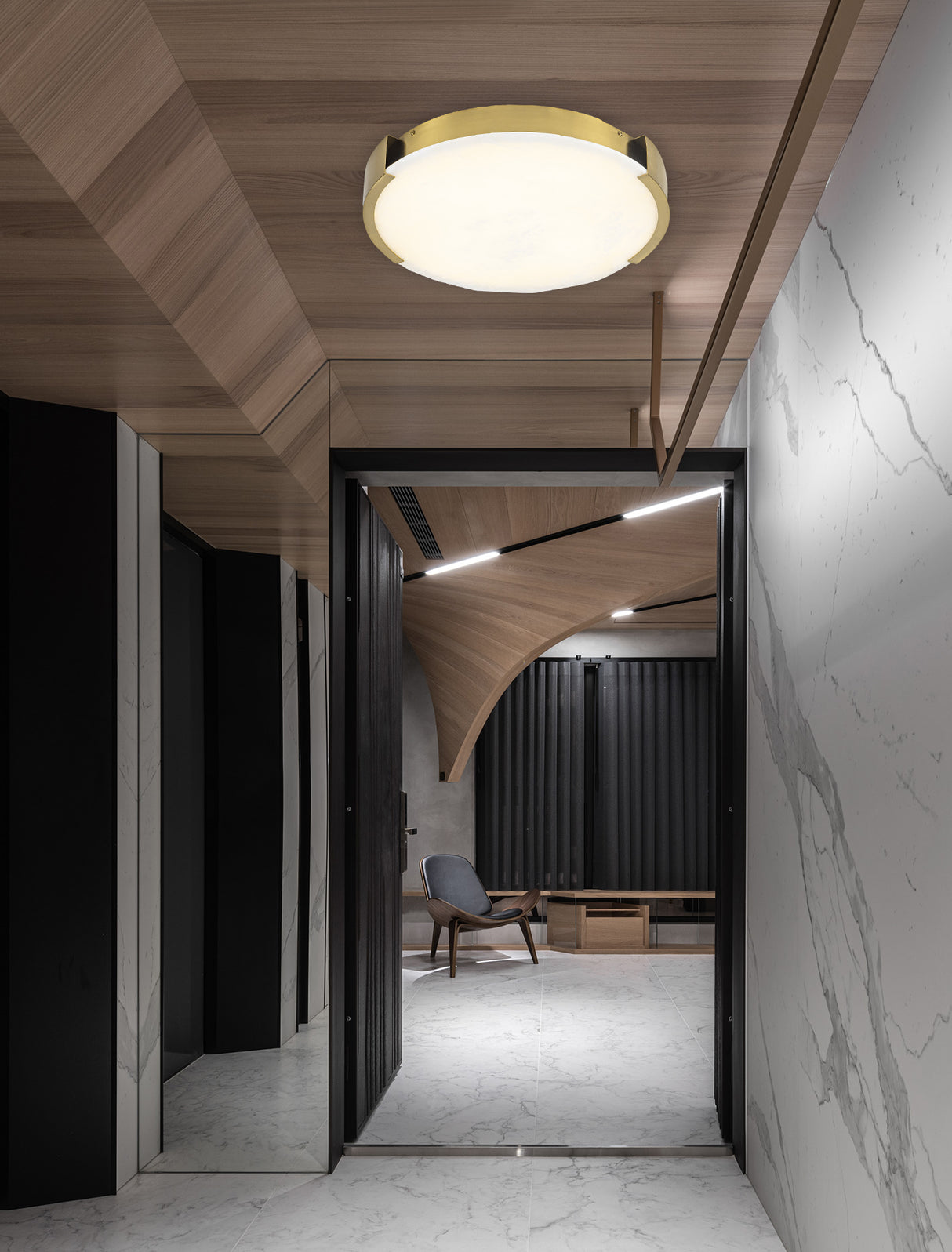 צמוד תקרה אוקלנד שיש ספרדי דגם| D