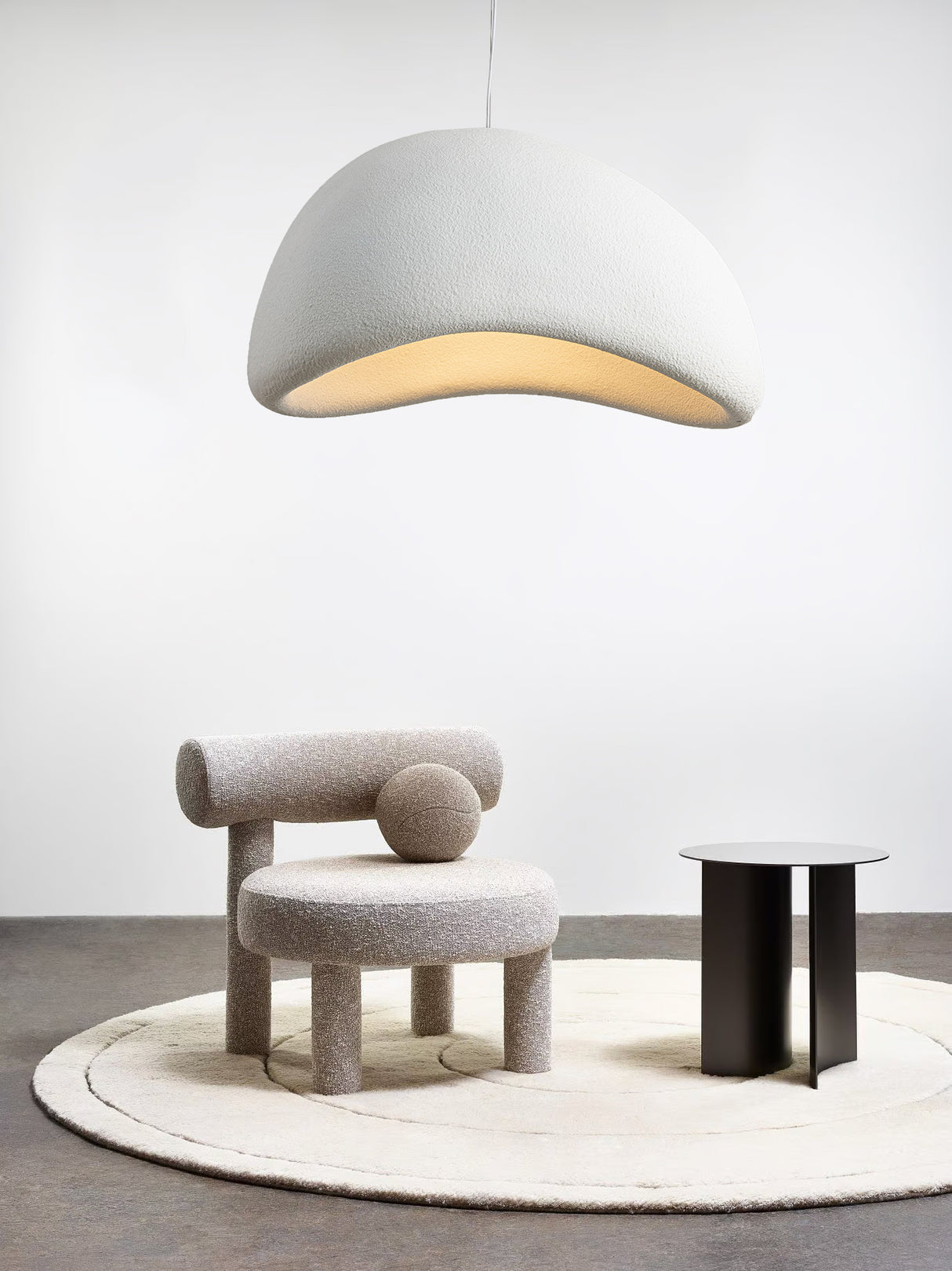 מנורת תליה קסקדה לבן | Φ100 CN