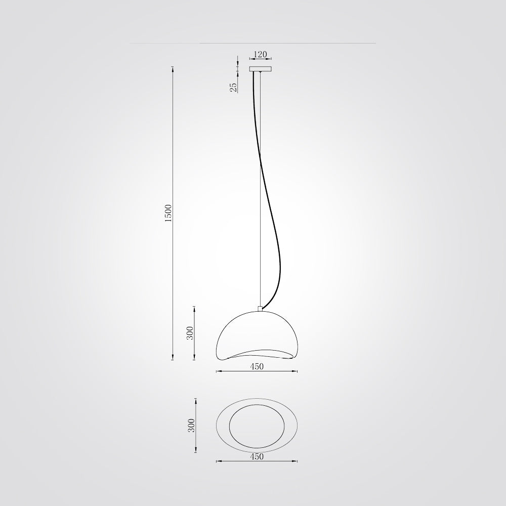 מנורת תליה קסקדה דגם| M